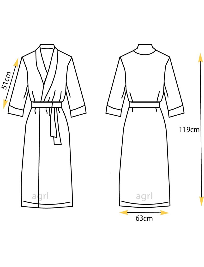 Beige Waffle Bathrobe