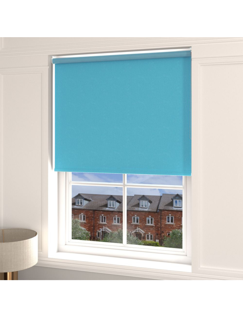 Madeira Sky Blue Blackout Roller Blind