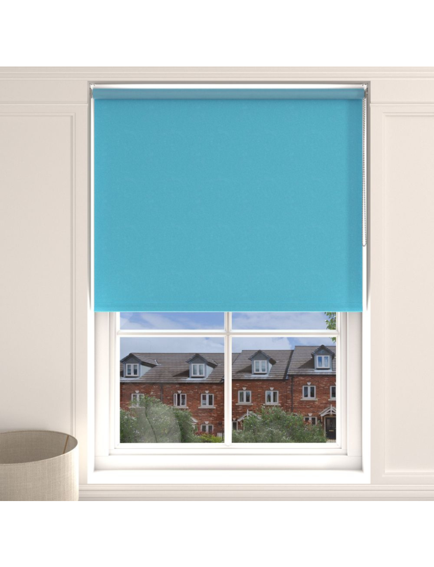 Madeira Sky Blue Blackout Roller Blind