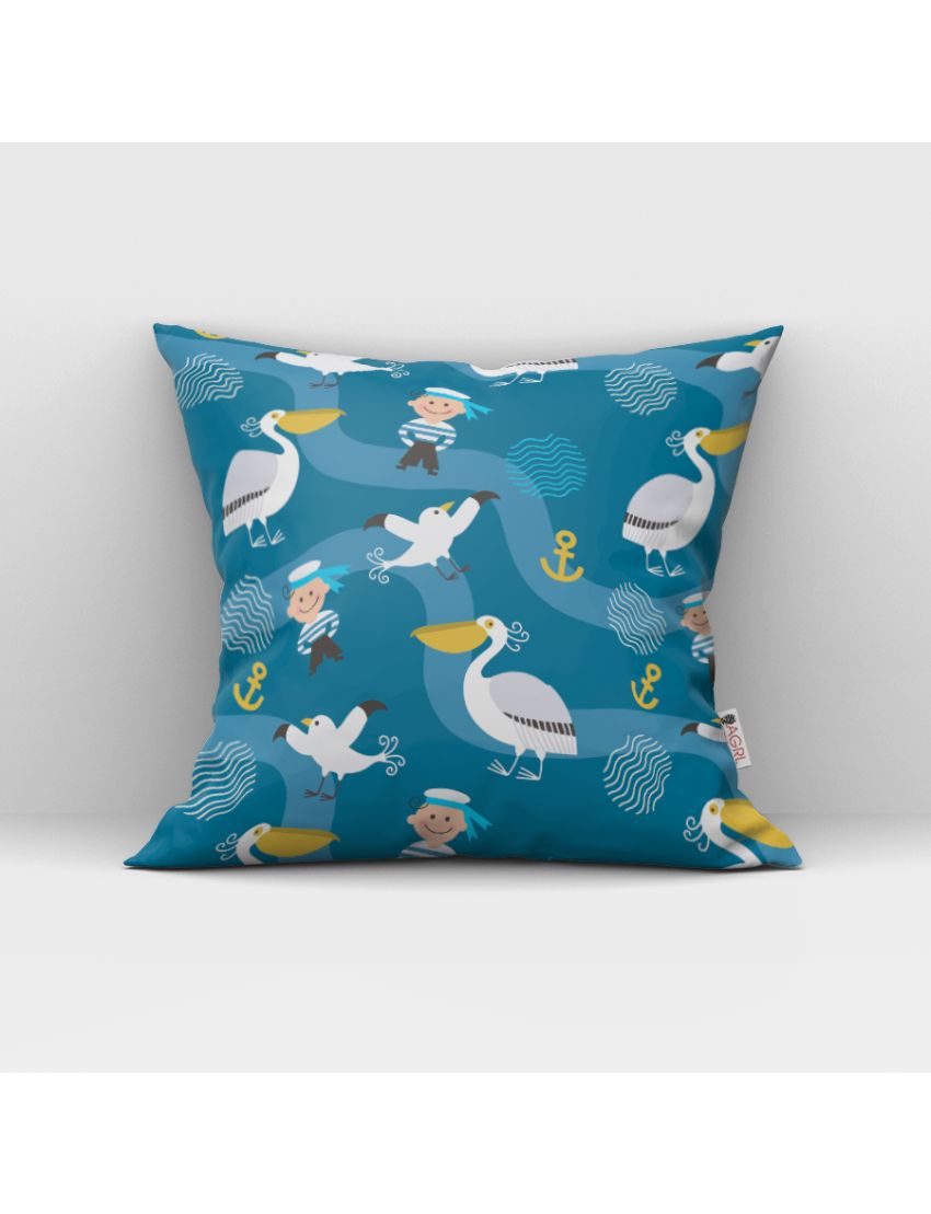 Little Pelicans Design Cushion Cover