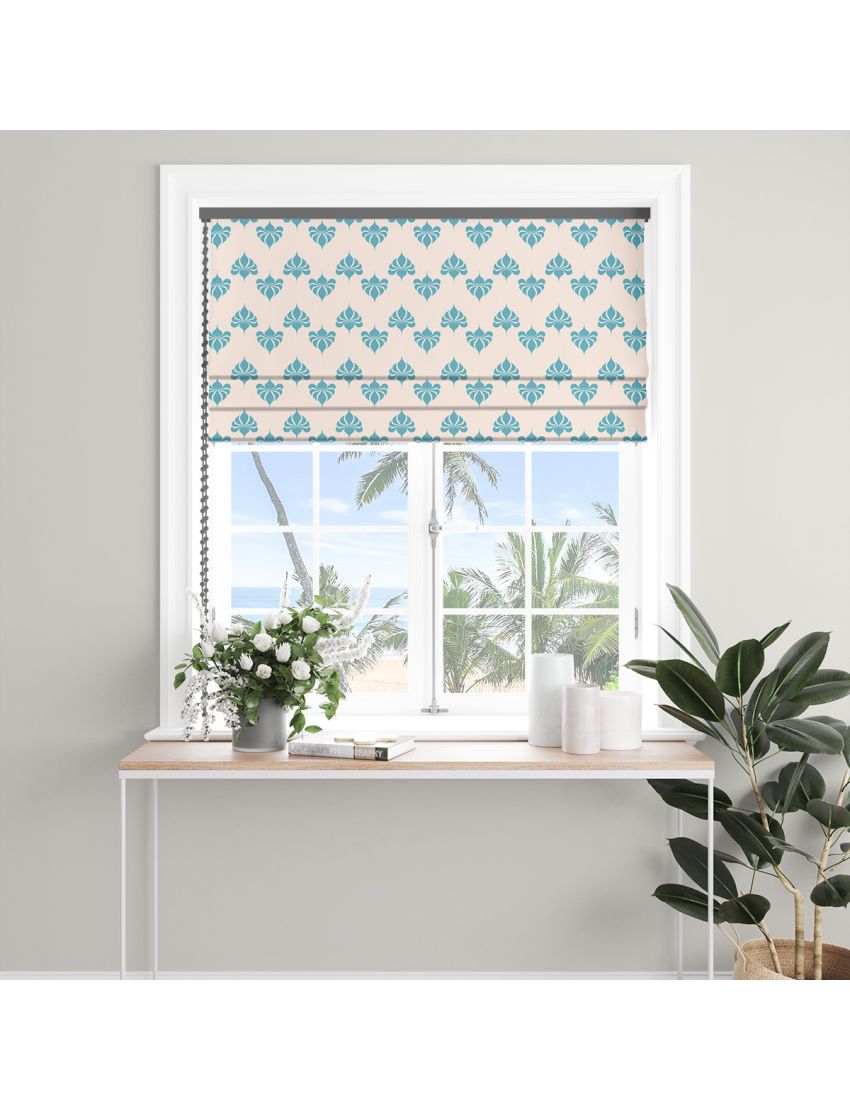 Havana Sapphire Vintage Roman Blind