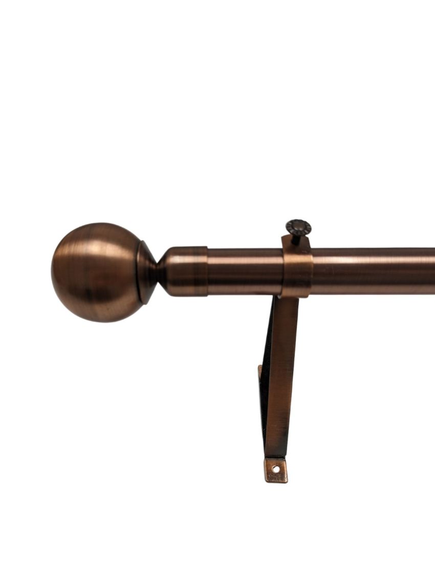 BRONZE FINISH CLASSIC BALL CURTAIN POLE