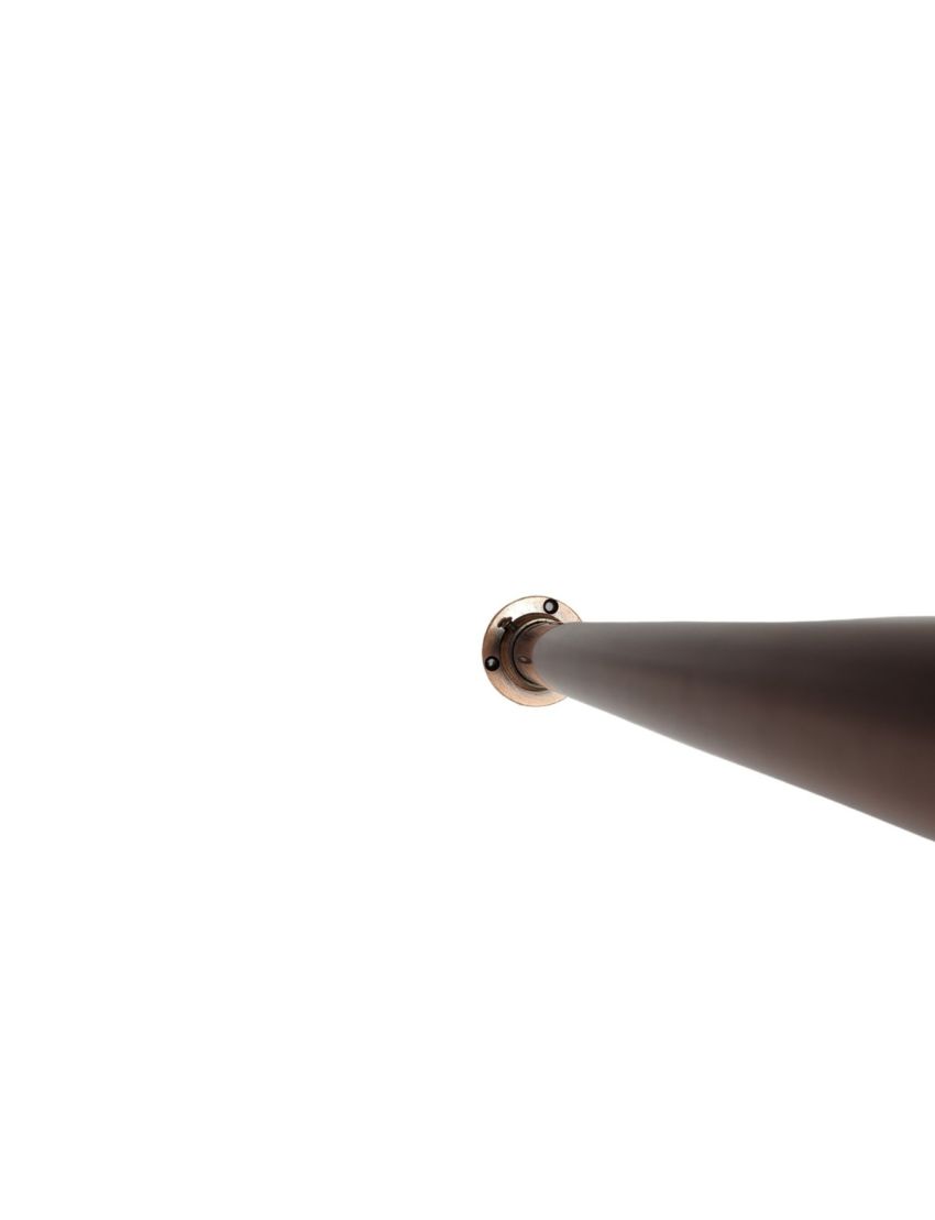 BRONZE FINISH RECESS SOCKET CURTAIN POLE 