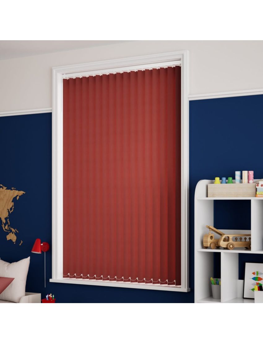 Maroon Red - Vertical Blinds