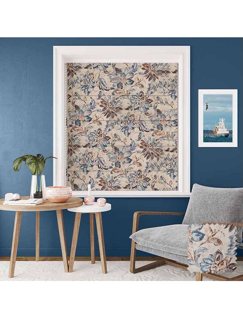 Vintage Floral Design Roman Blinds