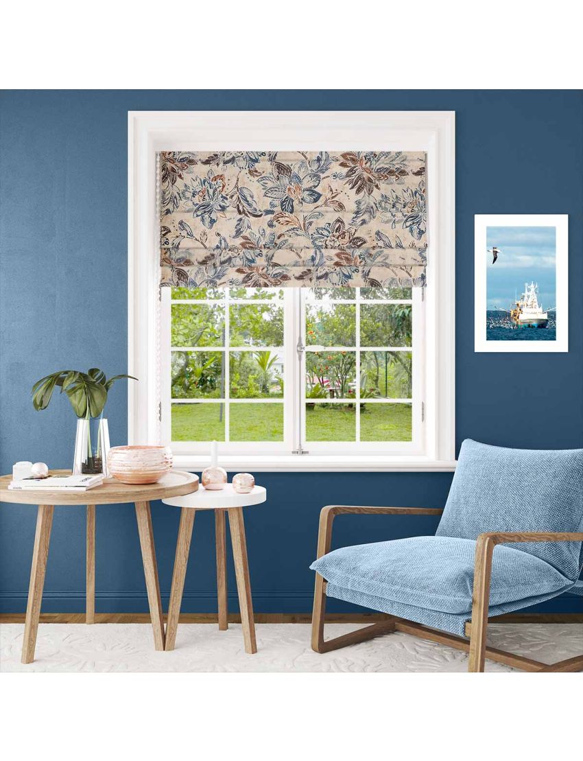 Vintage Floral Design Roman Blinds