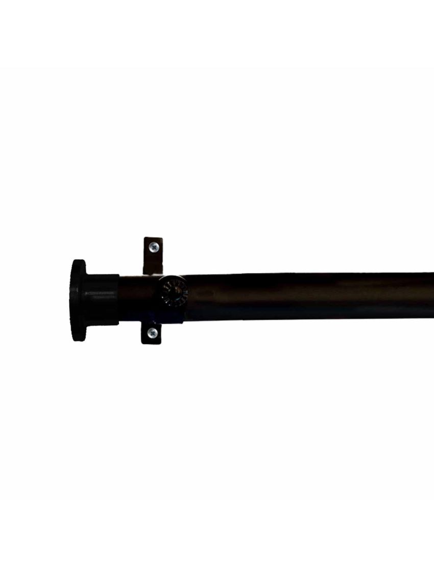 MATT BLACK FINISH WALL BRACKET CURTAIN POLE