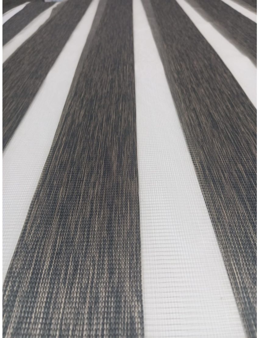 Bergen Black Coffee Zebra Blind