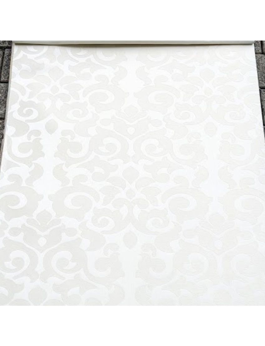 White Vintage Seamless Roller Jacquard Blinds