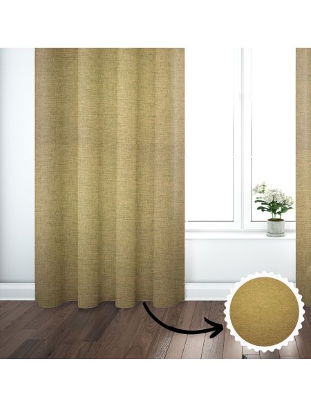 Rue Antique Gold Curtain