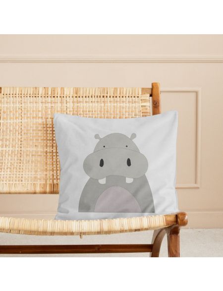 "Hippo Art Print"  cushion Cover 
