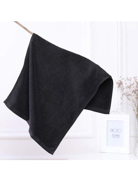 Black Towels-Face Towel 16&quot; X 27&quot;