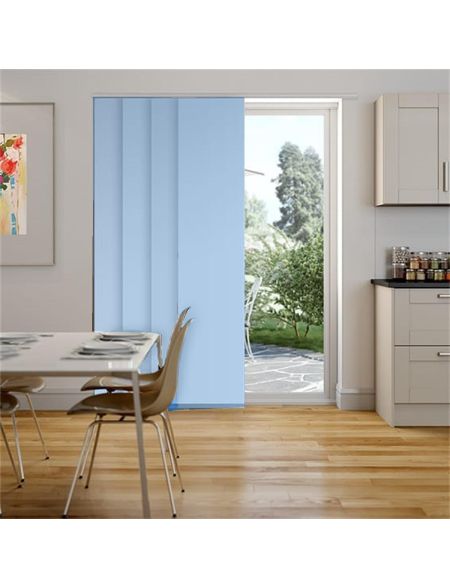 Paleo Sky Blue - Panel Blinds Blackout