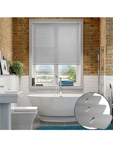 Perforated Silver - Venetian Blinds