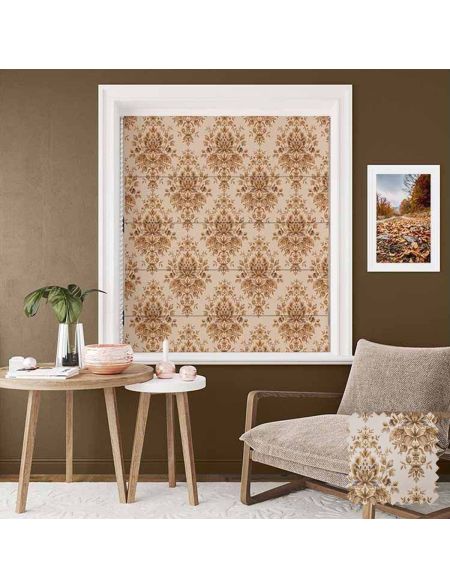 Picasso Damask Designs Roman Blinds