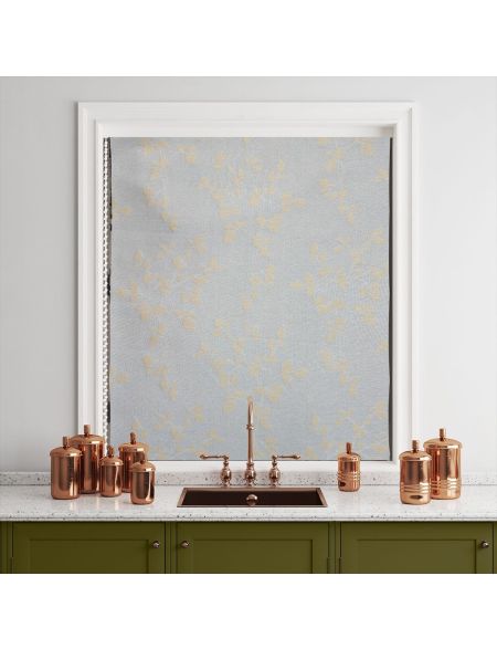 Silver Leaf Roller Jacquard Blinds