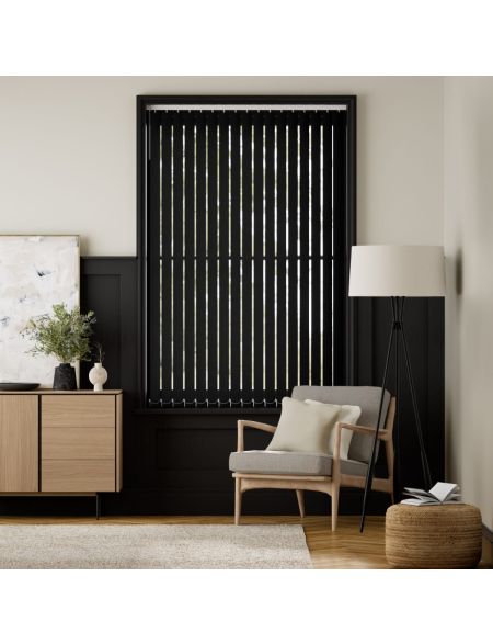 Black-Vertical Blinds