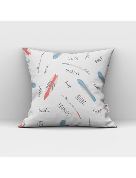 Sunny Ocean Surf Design Cushion Cover