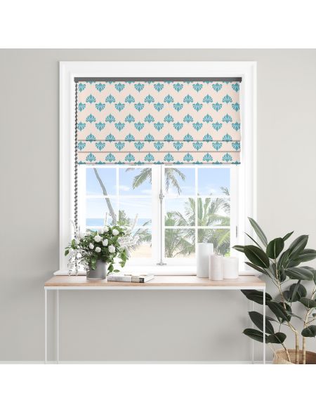Havana Sapphire Vintage Roman Blind