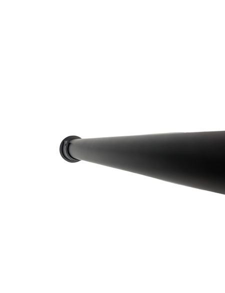 BLACK FINISH RECESS BRACKET CURTAIN POLE