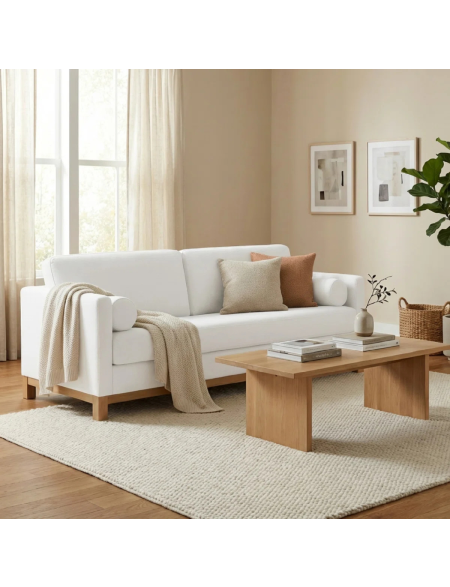 Jane 84" Upholstered Sofa - Cream
