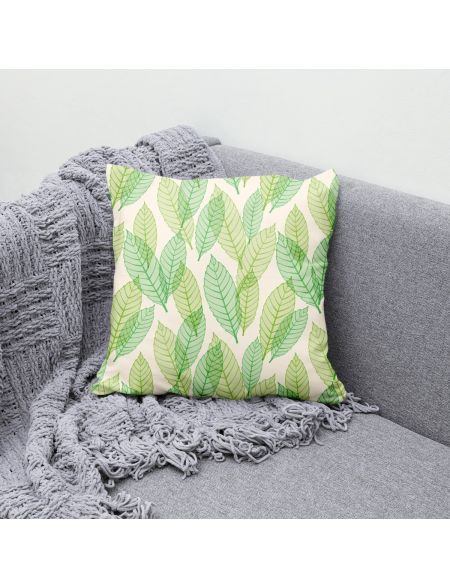 "Seamless leaf pattern" Cushion Cover 