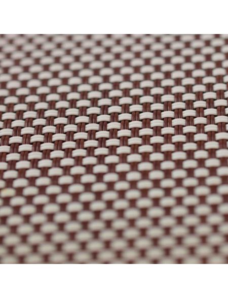 Brown White - Screen Fabric Panel Blinds