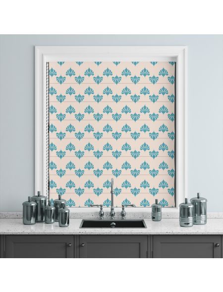 Havana Sapphire Vintage Roman Blind