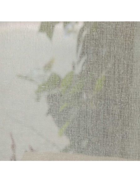 Off White faux Linen Sheer Fabric