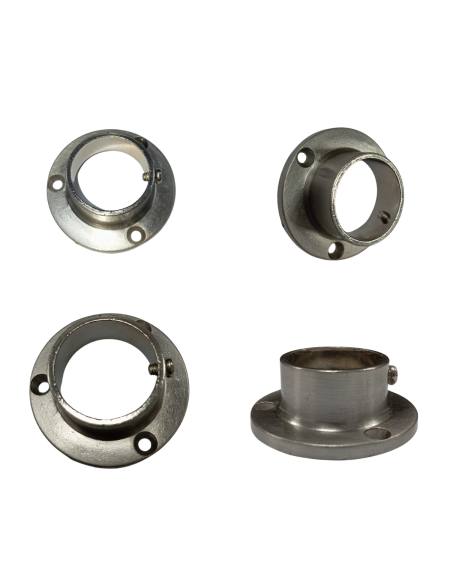 MATT SILVER  FINISH WALL BRACKET CURTAIN POLE