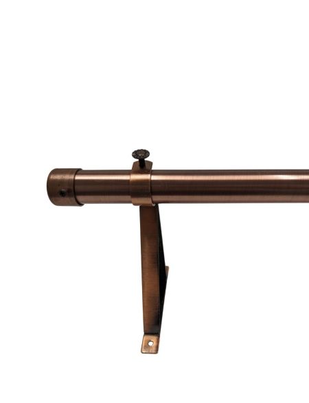 BRONZE FINISH END STUD CURTAIN POLE
