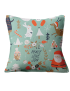 Christmas Peace Love and Joy Santa Cushion Cover