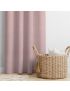 Flamingo pink Faux Linen Curtains