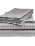 Classic-Grey Strip Fitted Sheet