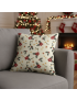 Ivory Poinsettia Cushion Covers