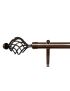 BRONZE FINISH TWISTED CAGE CURTAIN POLE