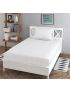 100% Cotton Superior White Strip Fitted Sheet