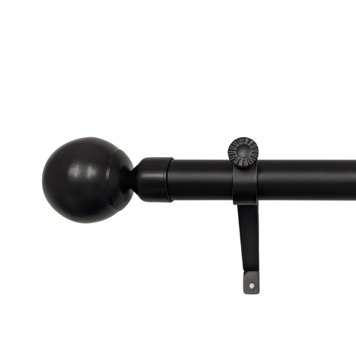 AGRL Black Classic Ball Curtain Pole