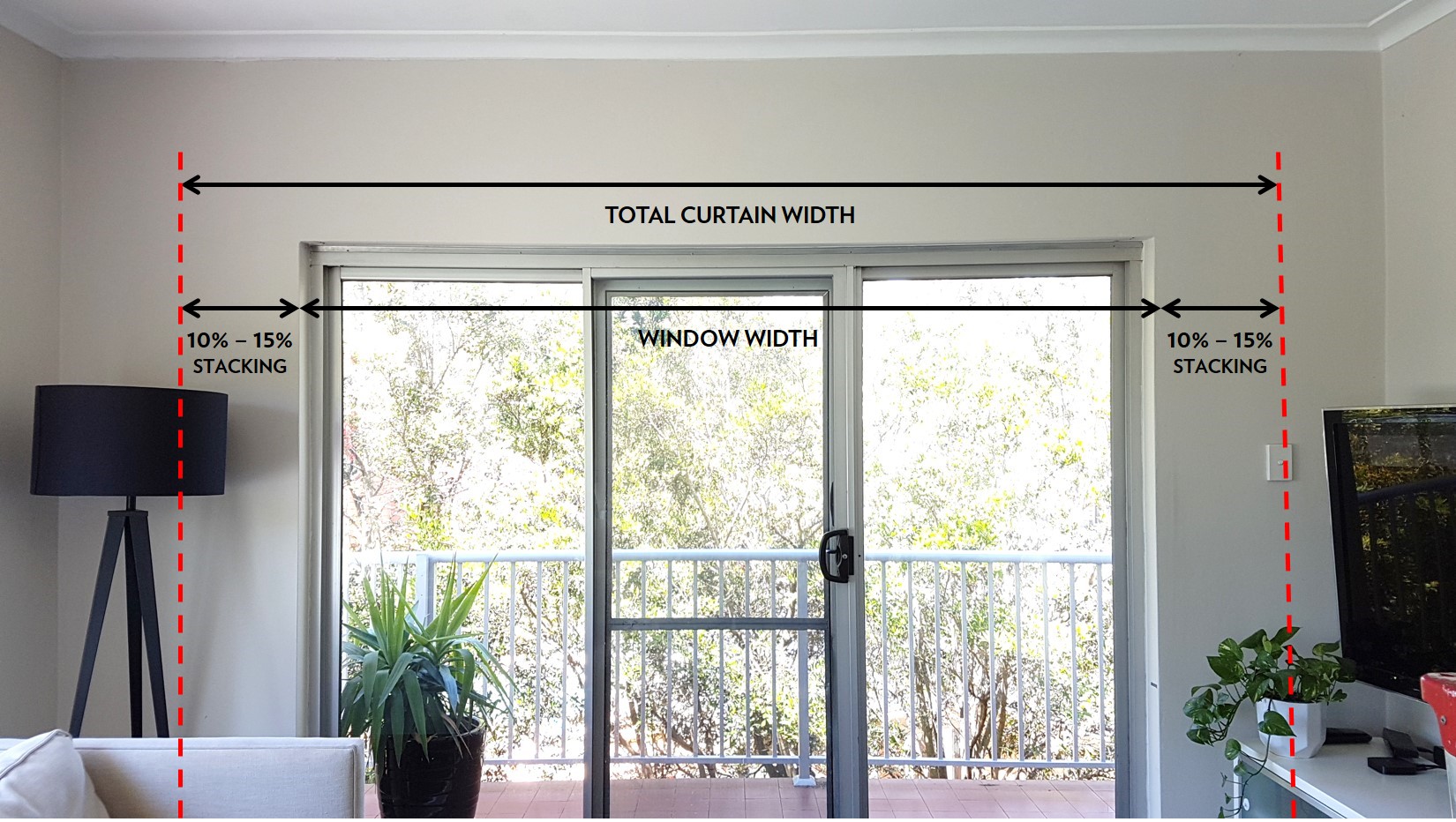 Curtain-width